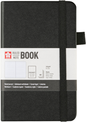 Sakura Lined Notebook 9x14cm 140g 80 sheets Black