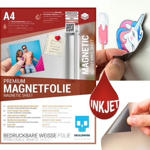 Skullpaper Magnetic Foil Inkjet A4 10 sheets