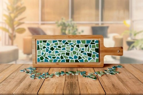 LC DIY Pakket Mozaïek Borrelplank - Groen