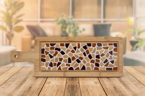 LC DIY Pakket Mozaïek Borrelplank - Zand