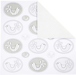 Vivi Gade Scrapbooking-Papier, doppelseitig, Skagen-Vögel, 30,5 x 30,5 cm, 5 Blatt