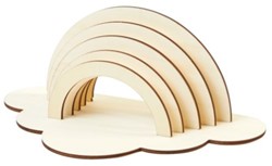 CS Wooden Rainbow To Decorate