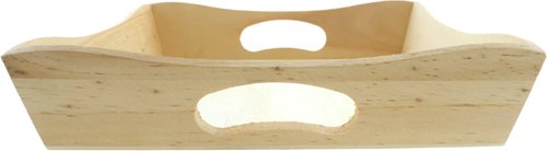 CC Wooden Tray Golf Edge 20x20x4 cm-3