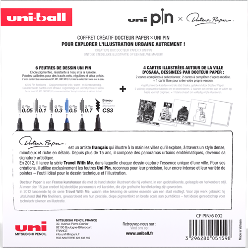 Uni Pin Fineliner Koffer Osaka-2