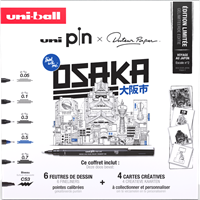 Uni Pin Fineliner Koffer Osaka