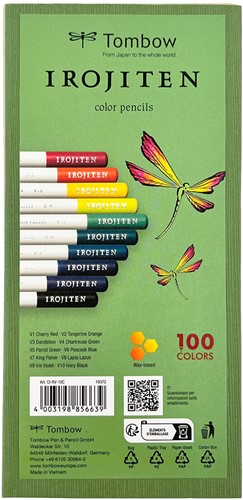 Tombow Irojiten Kleurpotloden -  Set Deel 2: Krachtige kleuren l - 10 Potloden