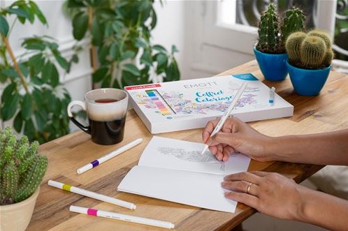 Uni Emott Fineliner Set 16 Pieces + Coloring book-2