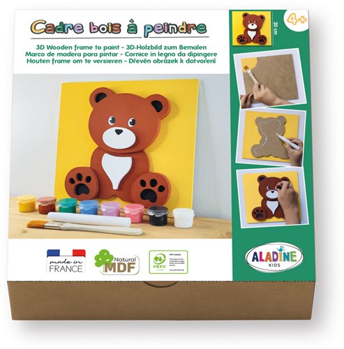 Aladine 3D Schilderij van MDF Maken Set - Teddy Beer