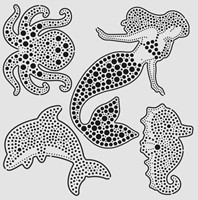 Aladine Dot Painting Set - Zeemeermin-3
