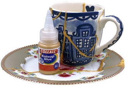 Collall Kintsugi Decoratie Lijm Fles 25 ml - Goud-2
