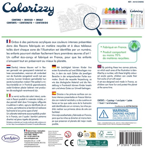Colorizzy Malen-nach-Zahlen-Set Hunde-2
