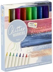 Craft Sensations Glitzermarker-Set 8-teilig