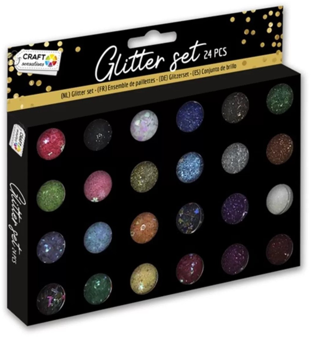 Craft Sensations Glitter Set 24 stuks iHobby