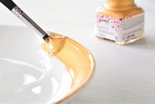 Kreul Glass and Porcelain Paint Set 6x20 ml Classic Metallic-2
