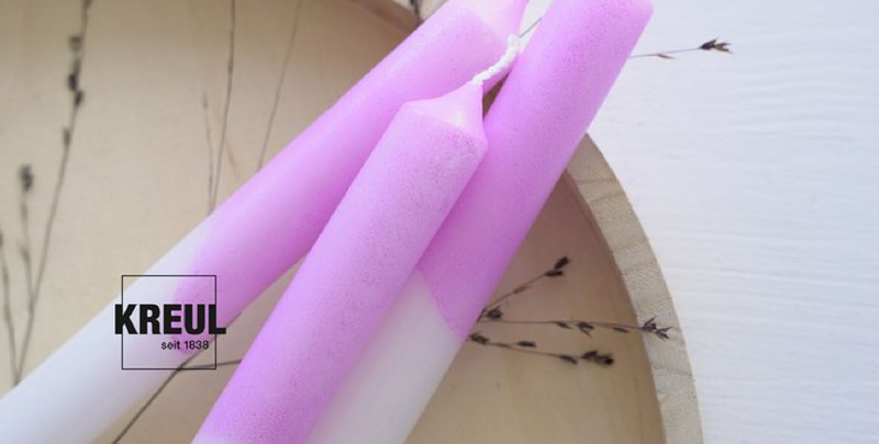 Dip-dye kaarsen zonder te dippen