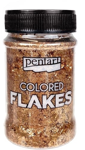 Pentart Gekleurde Folievlokken Rose Gold 100ml