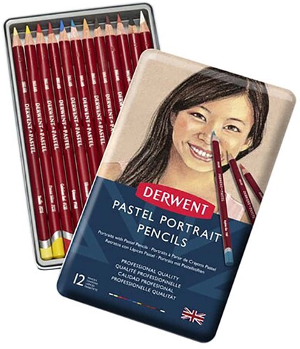 Derwent Pastel Skin Colour Pencils 12 Pieces-2