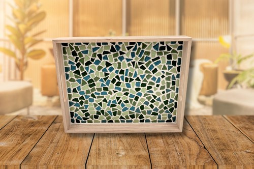 LC DIY Pakket Mozaïek Dienblad - Groen