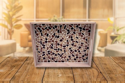 LC DIY Pakket Mozaïek Dienblad - Beige Zand