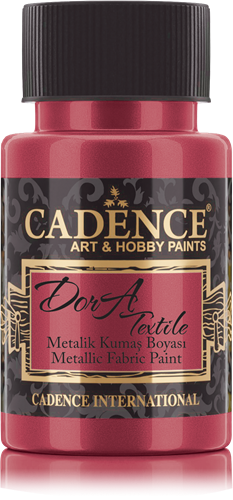 Cadence Dora Metallic Textielverf 50 ml Rood