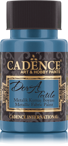 Cadence Dora Metallic Textielverf 50 ml Petrol