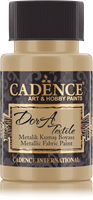 Cadence Dora Metallic Textielverf 50 ml Antiekgoud