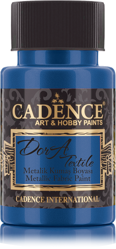 Cadence Dora Metallic Textielverf 50 ml Blauw