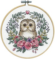 Design Work Crafts Embroidery set Owl 20 cm