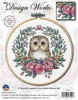 Design Work Crafts Embroidery set Owl 20 cm-2