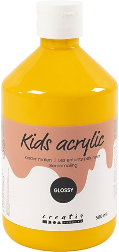 CC Kids Acrylverf Glossy Geel 500 ml