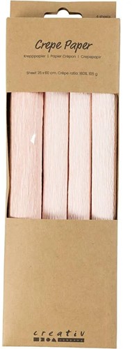 CC Crêpepapier Lichtroze 4 vel