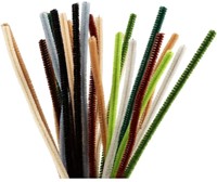 CC Chenilledraad Naturel 6mm x 30 cm 25 stuk-3