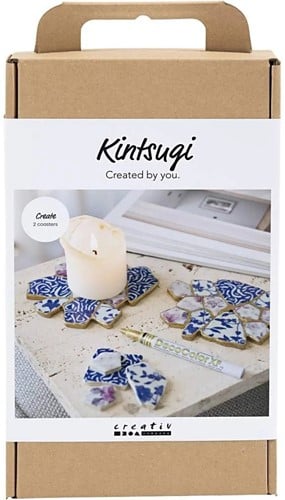 CC Hobbyset Kintsugi Blauw Goud Lichtrood en Wit