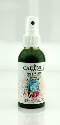 Cadence Fashion Spray Fabric Paint 100 ml Leaf Green