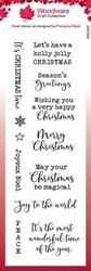 Woodware Christmas Celebrations Clear Stamp
