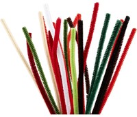CC Chenilledraad Kerst 30 cm x 6 mm 25 stuk-3