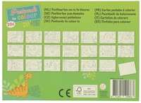 Win Dinosaur Coloring Postcards, 20 pieces, 16 x 12 cm-3
