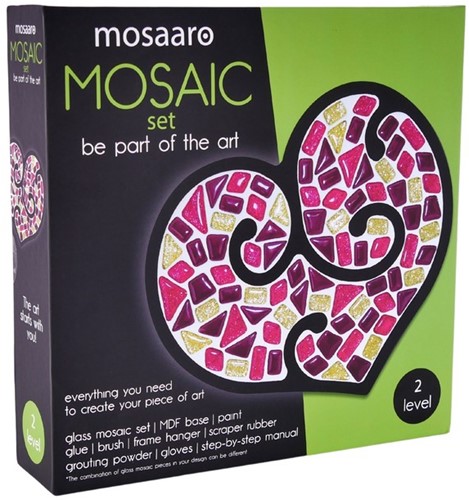 Mosaaro Mozaiek set Glas Mozaiek Hart MA2005