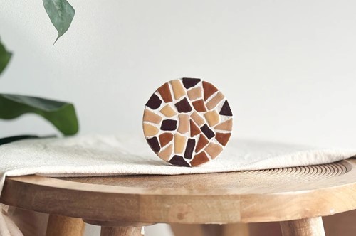 LC DIY Set - Mozaïek Onderzetter 4 stuks Beige