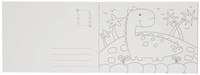 Win Dinosaur Coloring Postcards, 20 pieces, 16 x 12 cm-2