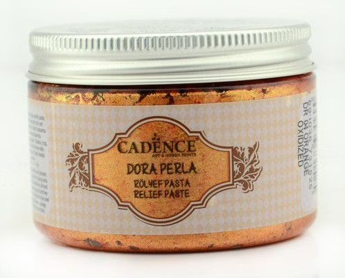 Cadence Dora Perla Metallic Relief Pasta 150ml Orange Oxidized 