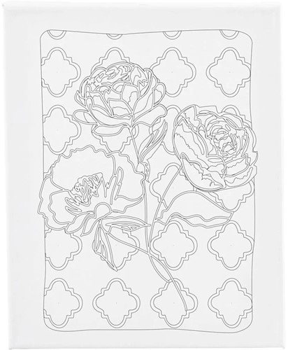 CC Schildercanvas met print Rozen 24x30 cm