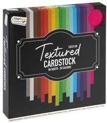 Craft Sensations Texturkarton 15 x 15 cm, 80 Blatt