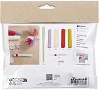 CC Mini Hobbyset Crêpepapier Bloemen Pastelkleuren-2