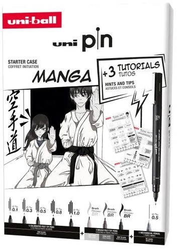 Uni-Ball Pin Anfängerkoffer Manga-Zeichnung
