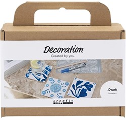 CC Mini Hobby Set Zeichnung Porzellan Untersetzer