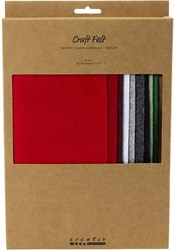 CC Hobbyvilt A4 Kerstkleuren 10 stuks