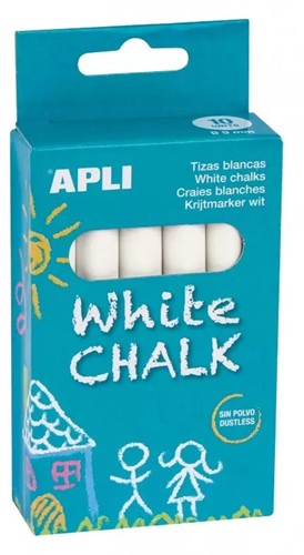 Apli Kreideset Weiß 10 Stück