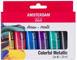 Royal Talens AAC SET 6x20 ml Metallicfarben