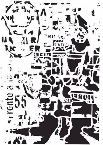 Cadence Mixed Media Stencil MA76 21x29 cm